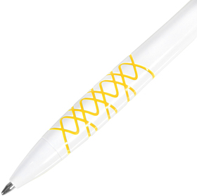 N11 ручка шариковая, желтый, пластик