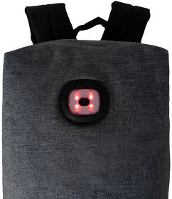 Рюкзак с индикатором KREPAK, серый, 43x30x13,5 см, 100% полиэстер 600D