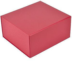 Коробка подарочная складная,  красный, 22 x 20 x 11 cm,  кашированный картон,  тиснение, шелкография (H20401/08)