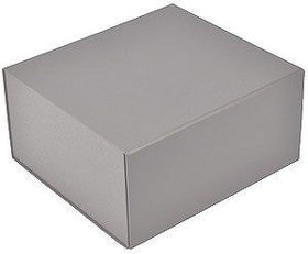 Коробка подарочная складная,  серебристый, 22 x 20 x 11cm,  кашированный картон,  тиснение, шелкогр.