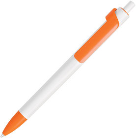 FORTE, ручка шариковая, белый/оранжевый, пластик (H601/05)