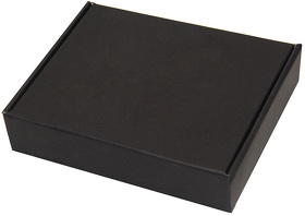 Коробка подарочная, размер 18,5х14,5х3,8см, картон, самосборная, черная