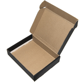 Коробка подарочная, размер 18,5х14,5х3,8см, картон, самосборная, черная
