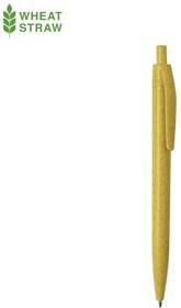 WIPPER, ручка шариковая, желтый, пластик с пшеничным волокном