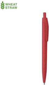 WIPPER, ручка шариковая, красный, пластик с пшеничным волокном