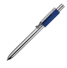 H40302/25 - STAPLE, ручка шариковая, хром/синий, алюминий, пластик