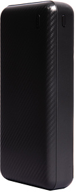 H37176/35 - Универсальный аккумулятор OMG Rib 20 (20000 мАч), черный, 14,1х6.9х2,8 см