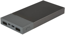 Универсальный аккумулятор "Slim Pro" (10000mAh),серый, 13,8х6,7х1,5 см,пластик,металл (H24200/30)