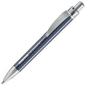 H385/CFB/N - FUTURA, ручка шариковая, угольно-чёрный/хром, пластик/металл