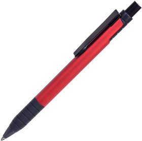 TOWER, ручка шариковая с грипом, красный/черный, металл/прорезиненная поверхность (H19608/08)