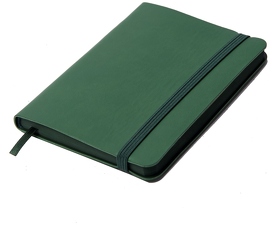 H24743/15 - Блокнот SHADY JUNIOR с элементами планирования,  А6, зеленый, кремовый блок, темно-зеленый обрез
