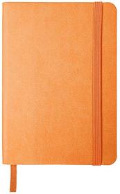 Блокнот SHADY JUNIOR с элементами планирования,  А6, оранжевый, кремовый блок, оранжевый  обрез