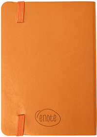 Блокнот SHADY JUNIOR с элементами планирования,  А6, оранжевый, кремовый блок, оранжевый  обрез