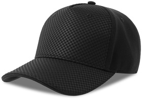 Бейсболка GEAR-S, 5 клиньев, заст. на липучке, чёрный,100% п-й п-э/95% п-й п-э, 5% э-н, 300 г/м2 (H25410-S.35)