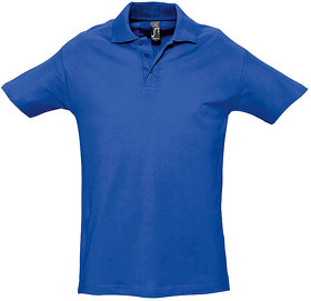 H711362.241 - Рубашка поло мужская SPRING II,ярко-синий,4XL,100% хлопок, 210г/м2