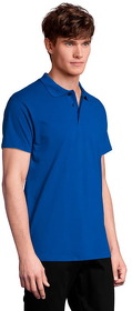 Рубашка поло мужская SPRING II,ярко-синий,4XL,100% хлопок, 210г/м2