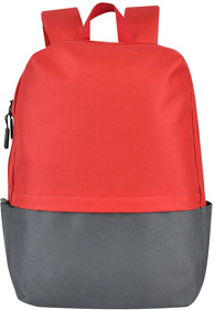 H16780/08/29 - Рюкзак Eclat, красный/серый, 43 x 31 x 10 см, 100% полиэстер 600D