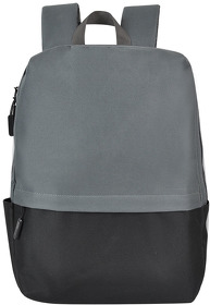 Рюкзак Eclat, серый/чёрный, 43 x 31 x 10 см, 100% полиэстер 600D (H16780/29/35)