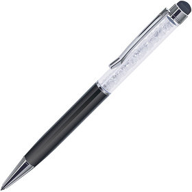 STARTOUCH, ручка шариковая со стилусом для сенсорных экранов, перламутровый черный/хром, металл