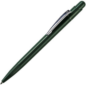 H12800/17 - MIR, ручка шариковая с серебристым клипом, зеленый, пластик/металл
