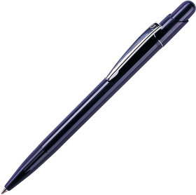 MIR, ручка шариковая с серебристым клипом, синий, пластик/металл (H12800/26)