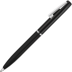 CLICKER, ручка шариковая, черный/хром, металл (H16501/35)