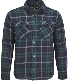 H703989.291/0 - Куртка рубашка мужская NOAH, зелен.,XS/S(0),100%хлопок,180 г/м2;подкладка и утеплитель:100%полиэстер