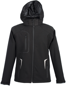 H399926.35 - Куртка мужская "ARTIC", чёрный, 97% полиэстер, 3% эластан,  320 г/м2