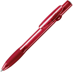 ALLEGRA LX, ручка шариковая с грипом, прозрачный красный, пластик (H336/67/J)