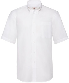 Рубашка "Short Sleeve Oxford Shirt", белый, 70% х/б, 30% п/э, 130 г/м2 (H651120.30)