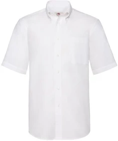 Рубашка "Short Sleeve Oxford Shirt", белый, 70% х/б, 30% п/э, 130 г/м2 (H651120.30)