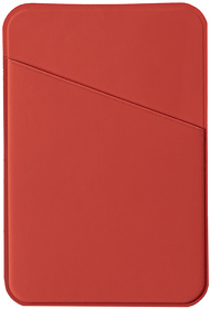 Чехол для карты на телефон Simply, самоклеящийся 65 х 97 мм, красный, PU