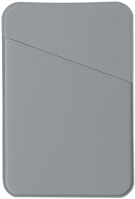 Чехол для карты на телефон Simply, самоклеящийся 65 х 97 мм, серый, PU (H19724/29)