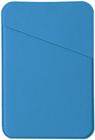 H19724/21 - Чехол для карты на телефон Simply, самоклеящийся 65 х 97 мм, голубой, PU