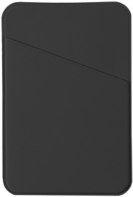 Чехол для карты на телефон Simply, самоклеящийся 65 х 97 мм, черный, PU (H19724/35)