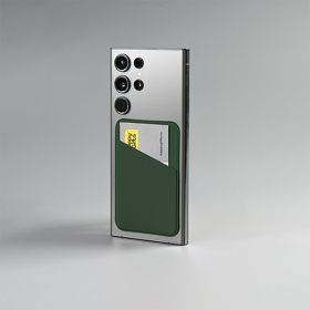 Чехол для карты на телефон Simply, самоклеящийся 65 х 97 мм, зеленый, PU