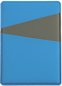 Чехол для карт Simply с тремя косыми карманами, голубой/серый, PU (H19728/21/29)