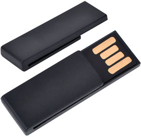 USB flash-карта "Clip" (8Гб),черная,3,8х1,2х0,5см,пластик (H19304_8Gb/35)