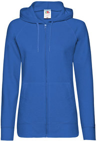 Толстовка без начеса "Ladies Lightweight Hooded Sweat", ярко-синий, 80% х/б 20% полиэстер, 240 (H621500.51)