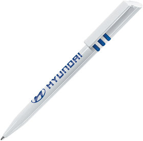 GRIFFE, ручка шариковая, синий/белый, пластик