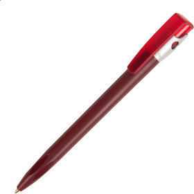 H390F/13 - KIKI FROST SILVER, ручка шариковая, бордо/серебристый, пластик