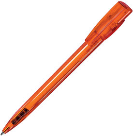 KIKI LX, ручка шариковая, прозрачный оранжевый, пластик