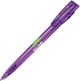 KIKI LX, ручка шариковая, прозрачный сиреневый, пластик