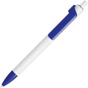Ручка шариковая FORTE, , белый/синий, пластик