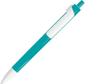 H602/124 - FORTE, ручка шариковая, бирюзовый/белый, пластик