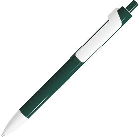 H602/17 - FORTE, ручка шариковая, темно-зеленый/белый, пластик