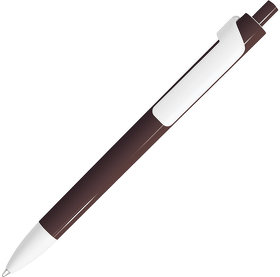 H602/141 - FORTE, ручка шариковая, шоколадный/белый, пластик