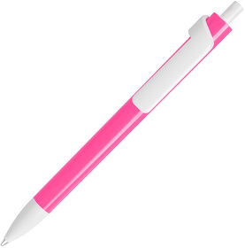 H607/113 - FORTE NEON, ручка шариковая, неоновый розовый/белый, пластик