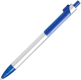 H608/47/73 - PIANO, ручка шариковая, серебристый/синий, металл/пластик