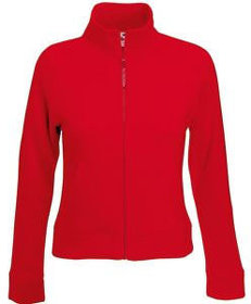 H621160.40 - Толстовка "Lady-Fit Sweat Jacket", красный, 75% х/б, 25% п/э, 280 г/м2